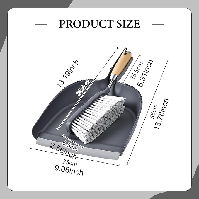 Fenteer Dustpan and Brush Set Mini Portable Multipurpose Handheld Broom and - Image 4