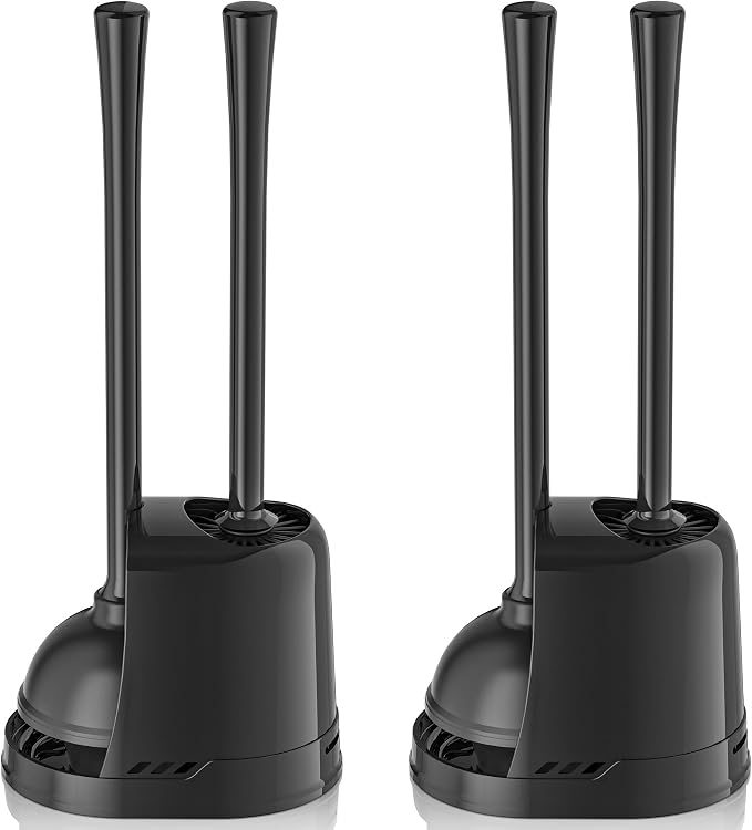 Toilet Plunger and Brush, 2 Pack Bowl Brush and Heavy Duty Toilet Plunger Set - Image 9