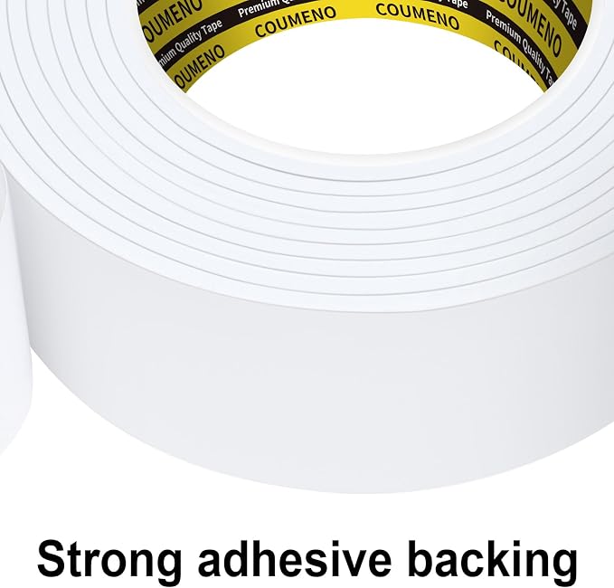 2 Pack Single-Sided Adhesive Foam Tape 1inX9.84FT Single-Sided Sealing Strip - Image 4