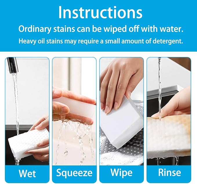 Magic Sponge Erasers, 20 Pack 2X Density Stronger Melamine Sponge Foam Pads - Image 4