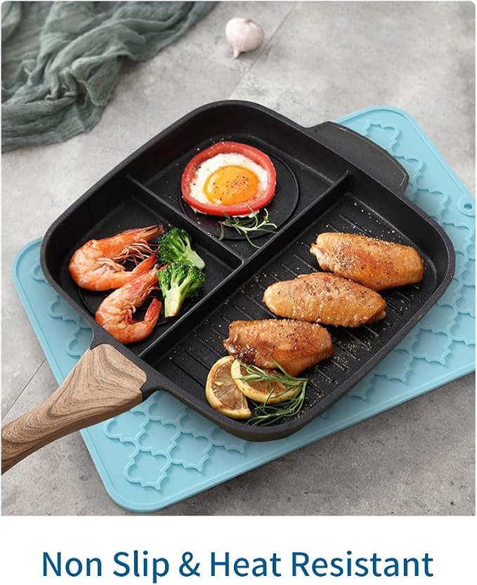 AMOAMI-Dish Drying Mats for Kitchen Counter-Silicone Dish Drying Mat-Kitchen - Image 5