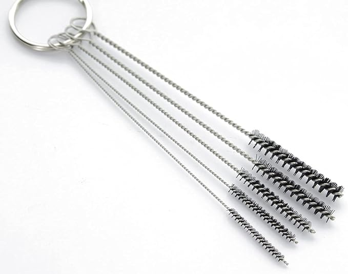 10" Tube Cleaning Brush Set, 5 Pack Small, Extra Long Nylon Straw Brushes - Image 2