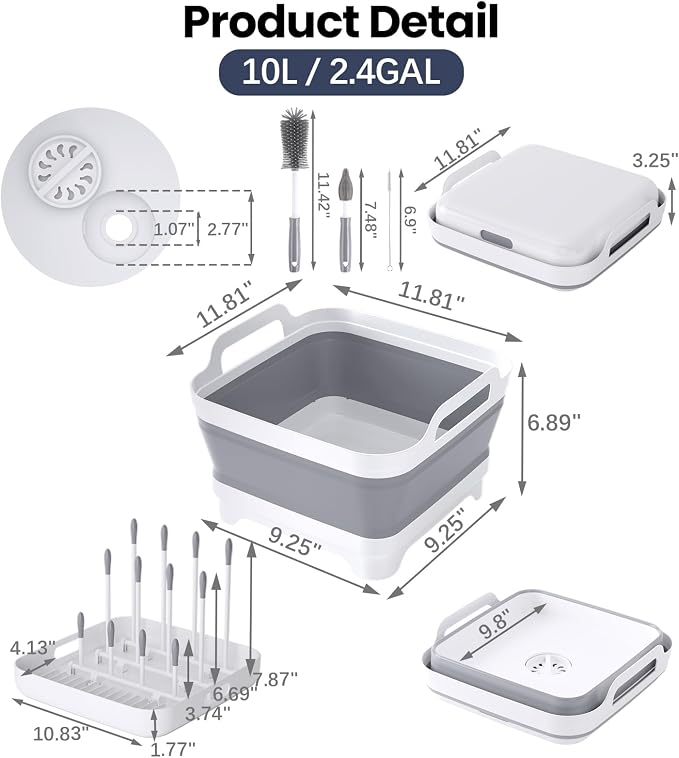 Collapsible Wash Basin for Baby Bottles - Image 6