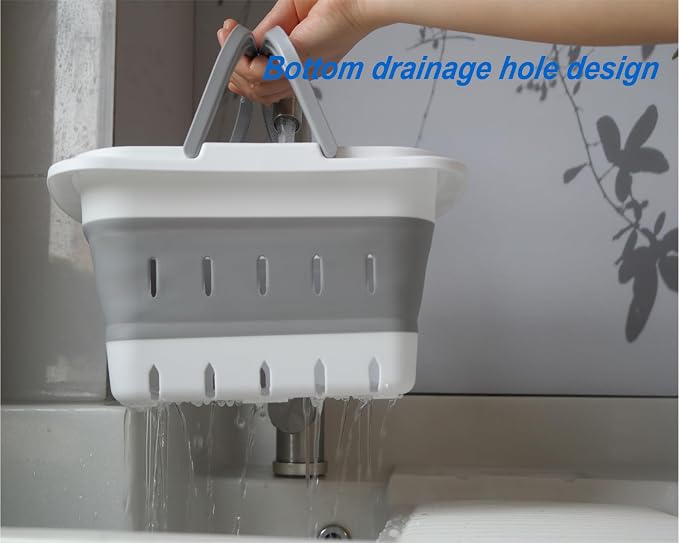 Portable Folding Plastic Bath Caddy - Image 4