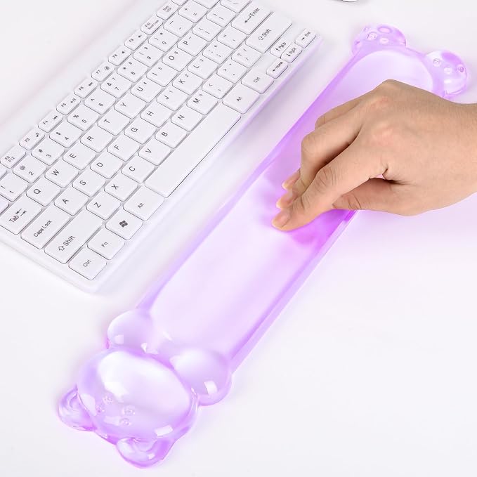 Clear Gel Keyboard Wrist Rest, Bear-Shape Wrist Rest, Ergonomic Wrist Rest - Image 5