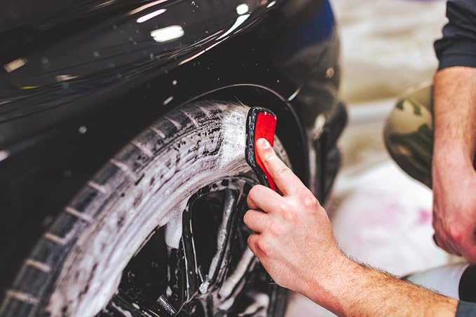 Detail Factory - ProGrip Tire Brush - Ergonomic ProGrip Handle, Stiff Synthetic - Image 6