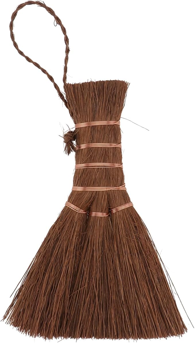 Mini Palm Whisk Broom for Tea Ceremony Small Soft Bristle Cleaning Brush by OATIPHO