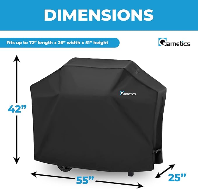 Grill Cover for Outdoor Grill 55 Inch – Bonus Meat Thermometer Included - Image 3