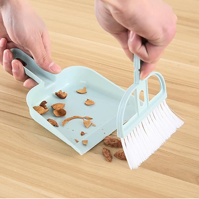 Mini Broom and Dustpan Set Compact Desktop Cleaning Tools - Image 9