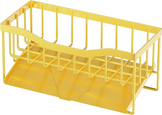 Vanwood Sink Organizer with Auto Draining Tray, Cocina Sponge Caddy and Dish - Image 7