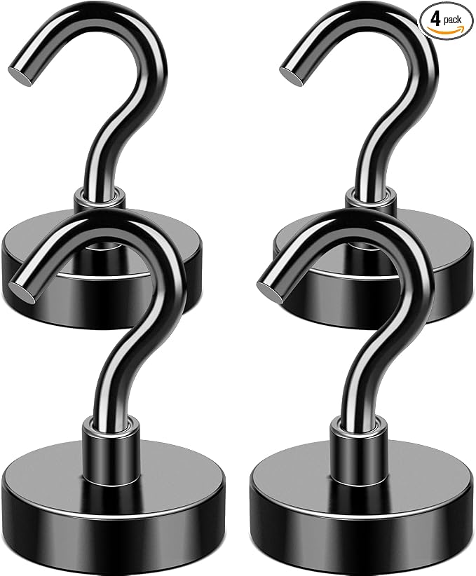 MIKEDE Magnetic Hooks, 40LB+ Heavy Duty Magnet Hooks by MIKEDE