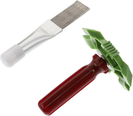 Luxshiny Radiator Cleaning Brush Set 2pcs Stainless Steel and Plastic Fin Combs by Luxshiny