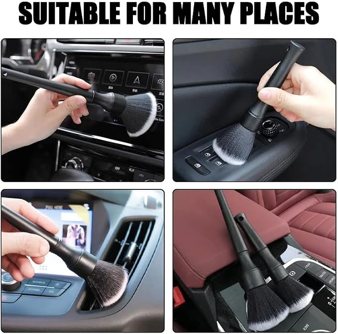 Auto Interior Dust Brush, Car Soft Bristles Detailing Brush, Scratch Free Dust - Image 6
