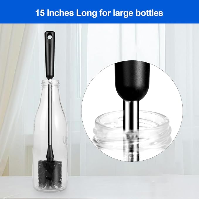 3 Pack Bottle Brush Set, Long Handle Baby Bottle Brush Cleaner - Image 8