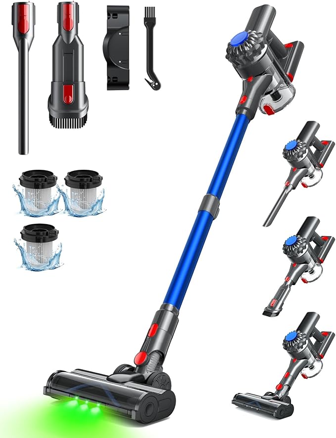 V15 Cordless Vacuum Cleaner, 45Mins Powerful Vacuum Cleaners by SVHT