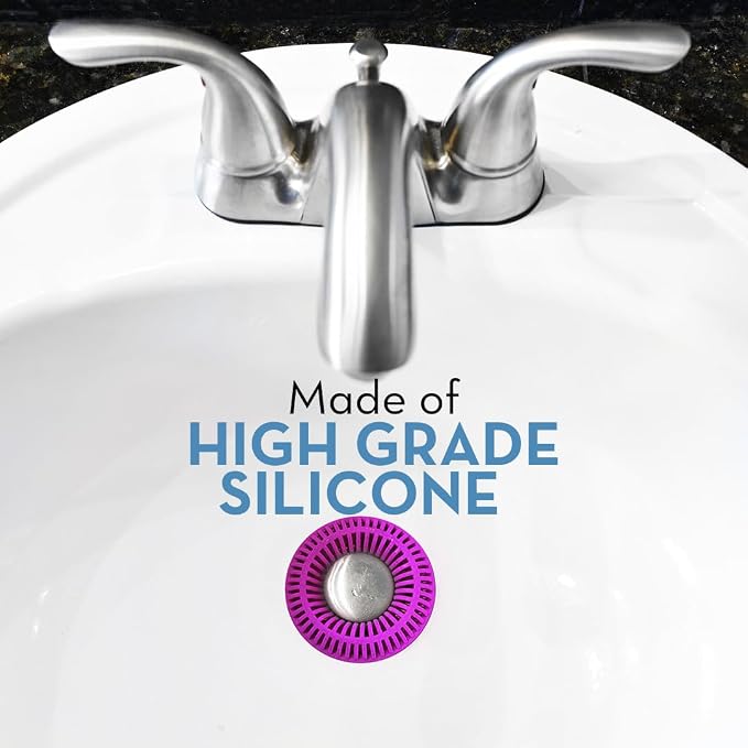 Bathroom Sink Hair Catcher for Pop-Up Drain – SinkRing 1.57" Precision Strainer - Image 4