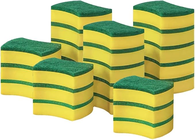 24 Pack Kitchen Cleaning Sponges Heavy Duty Scrub Sponges by Codian