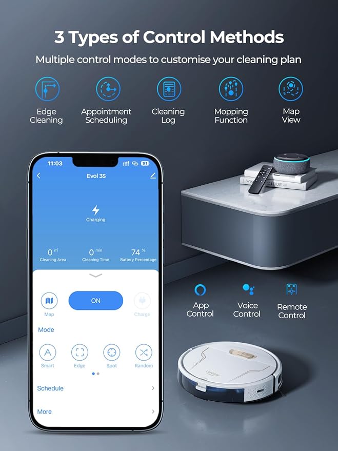 Robot Vacuum and Mop 4000Pa Suction, 3 in 1 Robotic Vacuums - Image 6