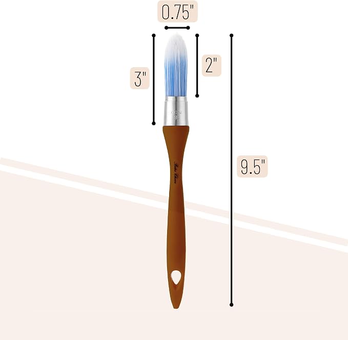 Bates- Trim Paint Brush, 0.75 Inch, Ergonomic Non-Slip Handle, Synthetic - Image 2