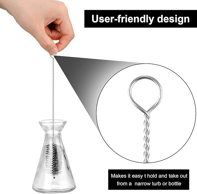 Reusable Straw Cleaning Brushes Bottle Test Tube Long Straw Cleaning Brush - Image 4