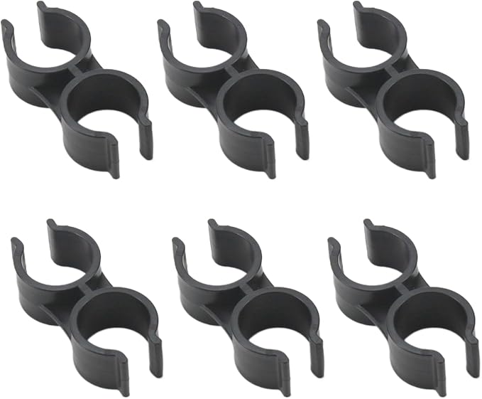 6Pcs Double Pipe Clamp Connectors - Image 3
