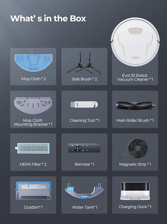 Robot Vacuum and Mop 4000Pa Suction, 3 in 1 Robotic Vacuums - Image 8