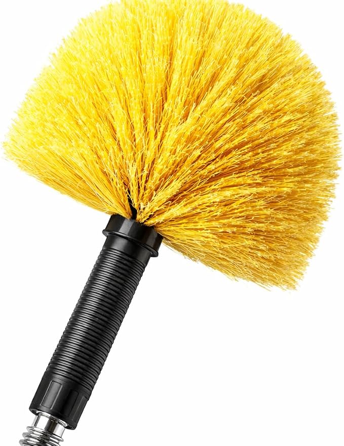 Cobweb Duster Head Brush, Screw on Spider Web Duster Brush Replacement Head by Opow