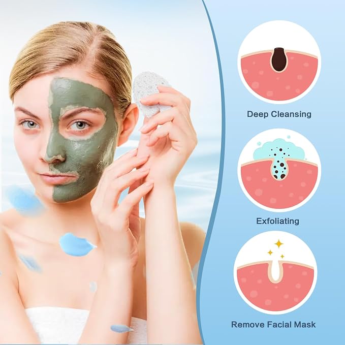 60-Count Compressed Facial Sponges Natural Cellulose - Image 6