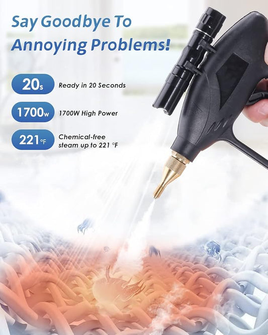 High Pressure Steam Cleaner - 1700W Handheld Steamer - Image 2