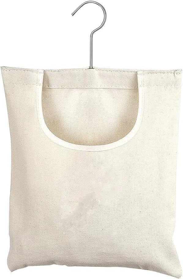 JIANWEI Canvas Clothespin Bag, Clothes Pins Bag Holder, Laundry Clothes Pin - Image 8