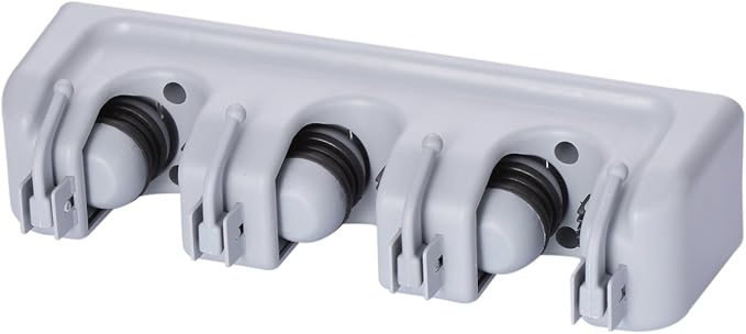 TOGU Mop and Broom Holder Wall Mounted 3 Position Storage Rack - Image 2