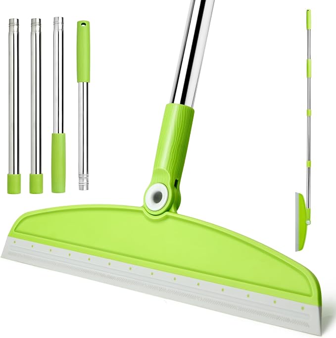 Silicone Air Broom, Concrete Floor, Bathroom Tile by XXFLOWER