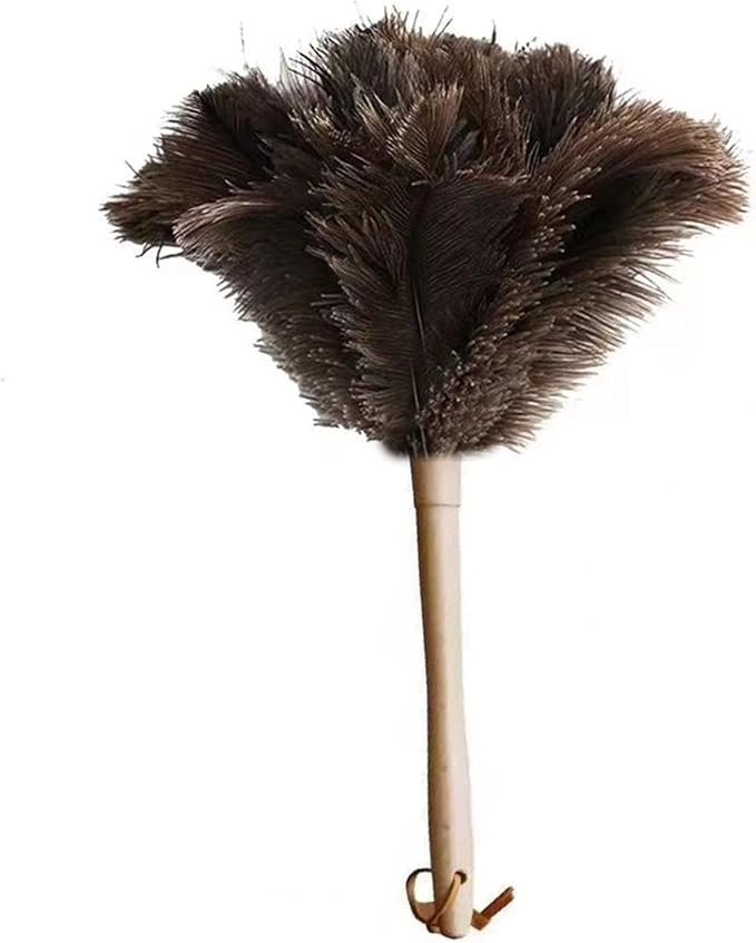 Ostrich Feather Dusters, Naturally Soft, Solid Wood Handle, 17.3'' Long by Unknown
