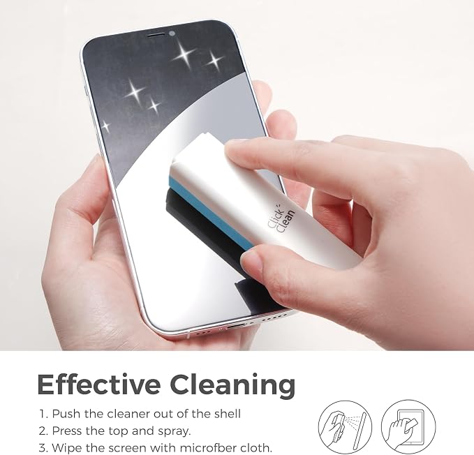 CLICK CLEAN Screen Cleaner, Fingerprint Proof Screen Cleaner Spray, All-in-One - Image 5