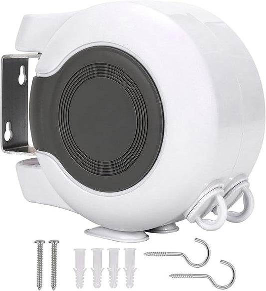 Retractable Double Clothesline – 49 ft x 2 Heavy Duty Clothes Line by HOXSURY