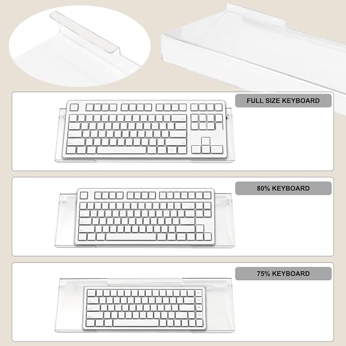 Acrylic Computer Keyboard Stand - Image 4