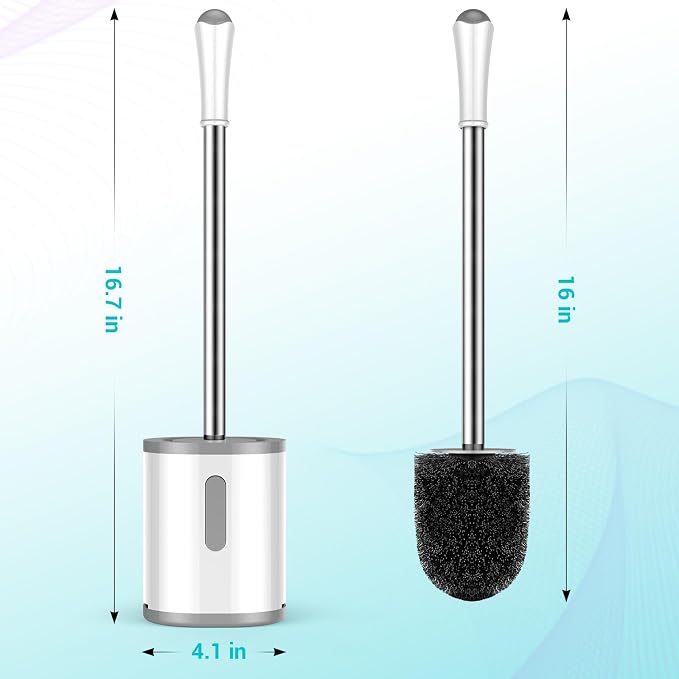 Toilet Brush and Holder Set, 2 Pack - Image 2