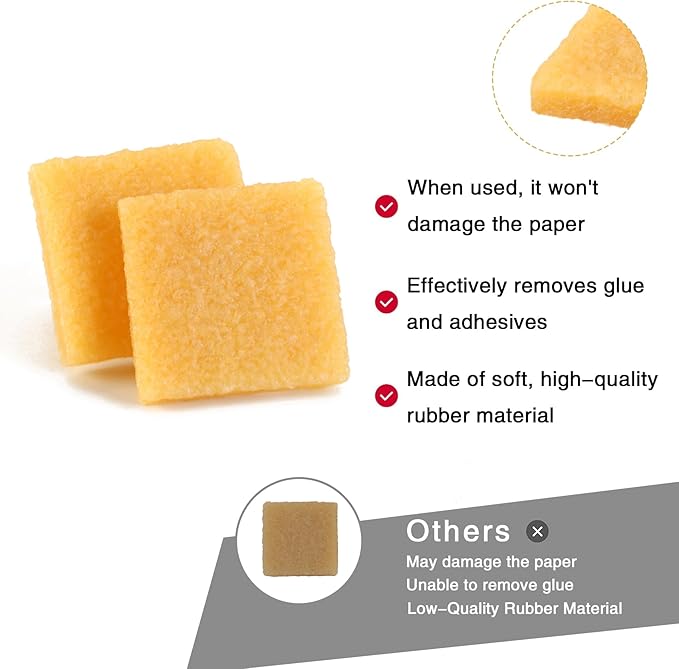WHTCHSU 1Pcs Glue and Residue Eraser Rubber Cement Cleaner - Image 3