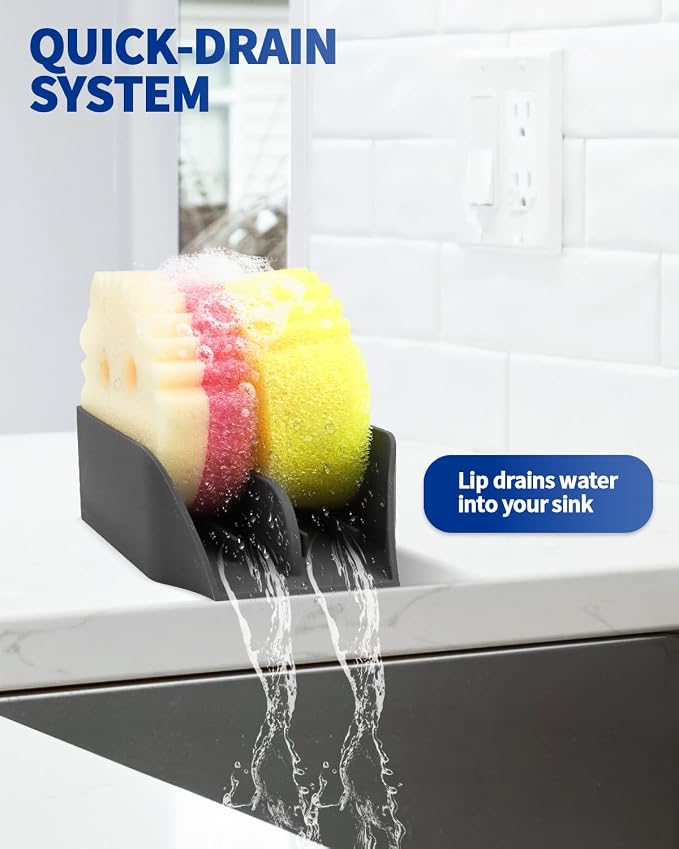 Smiley Face Sponge Holder for Scrub Daddy Kitchen Sink - Image 4