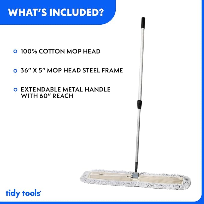 Commercial Dust Mop – 36 Inch Floor Sweeper - Image 3