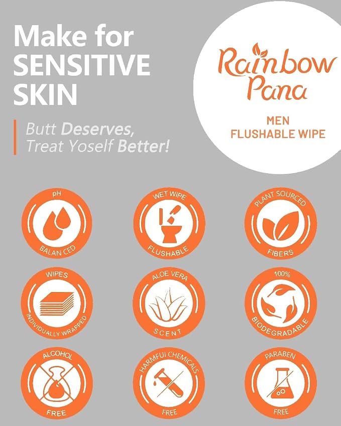 RainbowPana 240 Count Flushable Wipes - Image 2