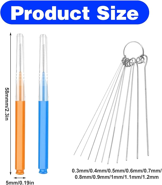 30 PCS Shower Head Cleaner Picks, Stainless Steel Holes Anti-Clogging Cleaning - Image 2