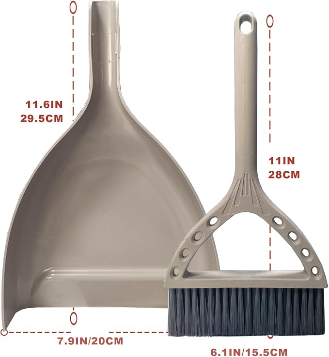 Mini Broom and Dustpan Set Small Dust pan and Brush Set Perfect - Image 7
