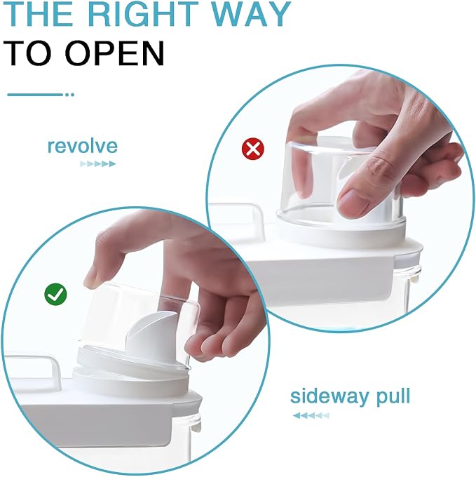 3 Pack Laundry Detergent Dispenser, 78oz Laundry Soap Dispenser, Refluxable - Image 3