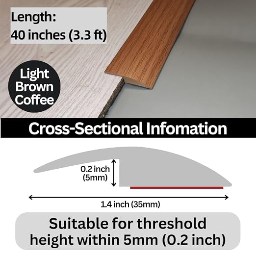 Floor Transition Strip Self Adhesive Carpet Wood Tile Vinyl Flooring Laminate - Image 5