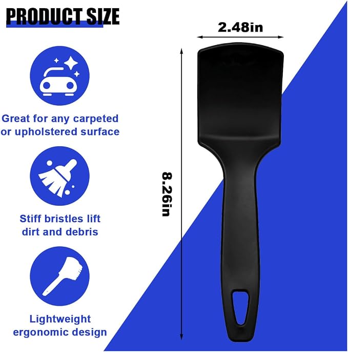 8.3×2.5 Inch Carpet Cleaning Brush, Scrub Brush - Image 2