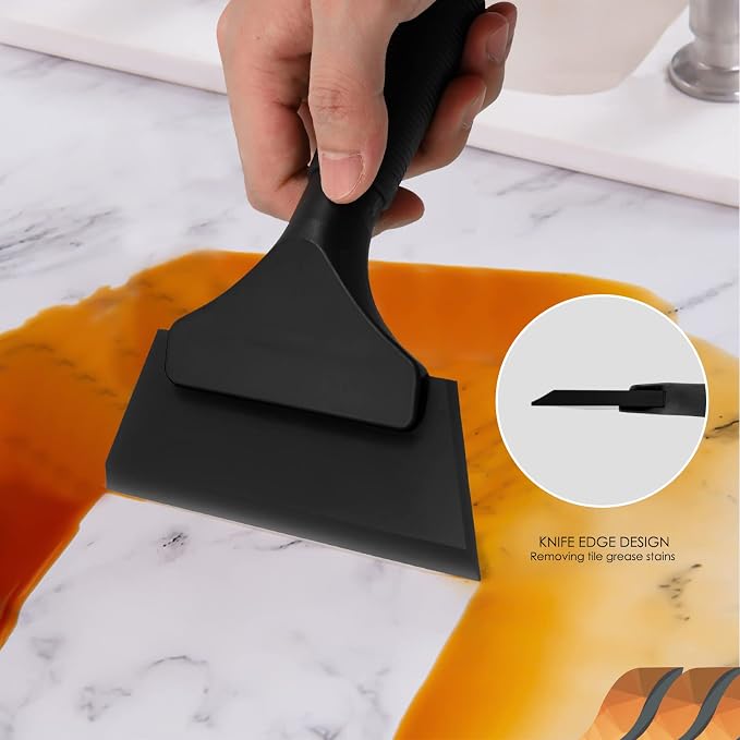 EHDIS Small Squeegee 5 inch Rubber Window Tint Windshield Scraper - Image 3