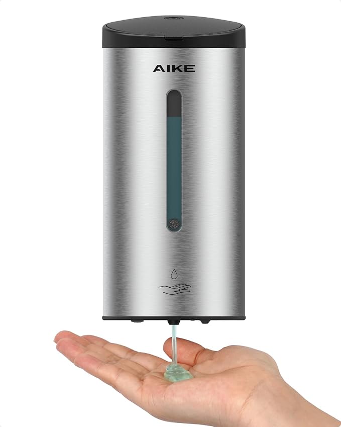 AIKE Automatic Wall Mount Liquid Soap Dispenser, Commercial Stainless Steel by AIKE