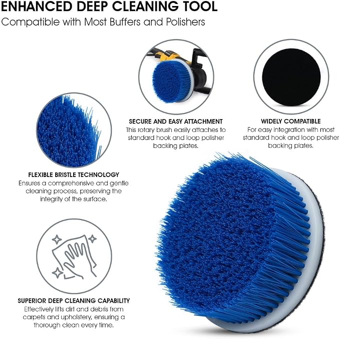 Nanoskin 5" Carpet & Upholstery Rotary Brush - Image 2