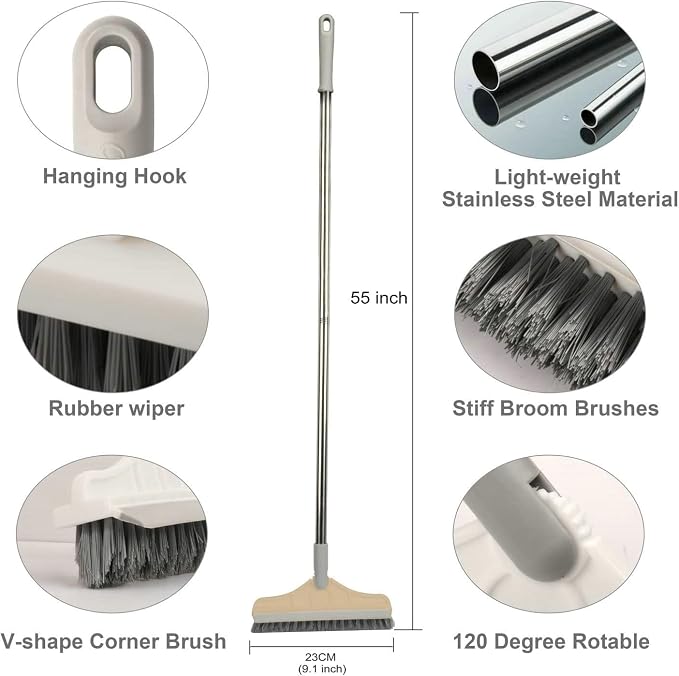 2 in 1 Floor Brush Scrubber - Image 3